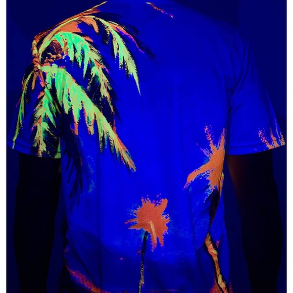 Ultraviolet Fluorescent Colorful Glow t-shirt XL - Picture 4 of 8